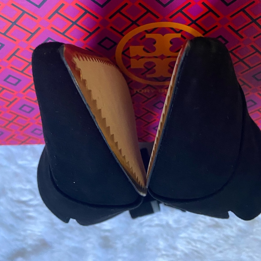 Tory Burch Rosalind Pointed-toe Suede Mules - Picture 6 of 10